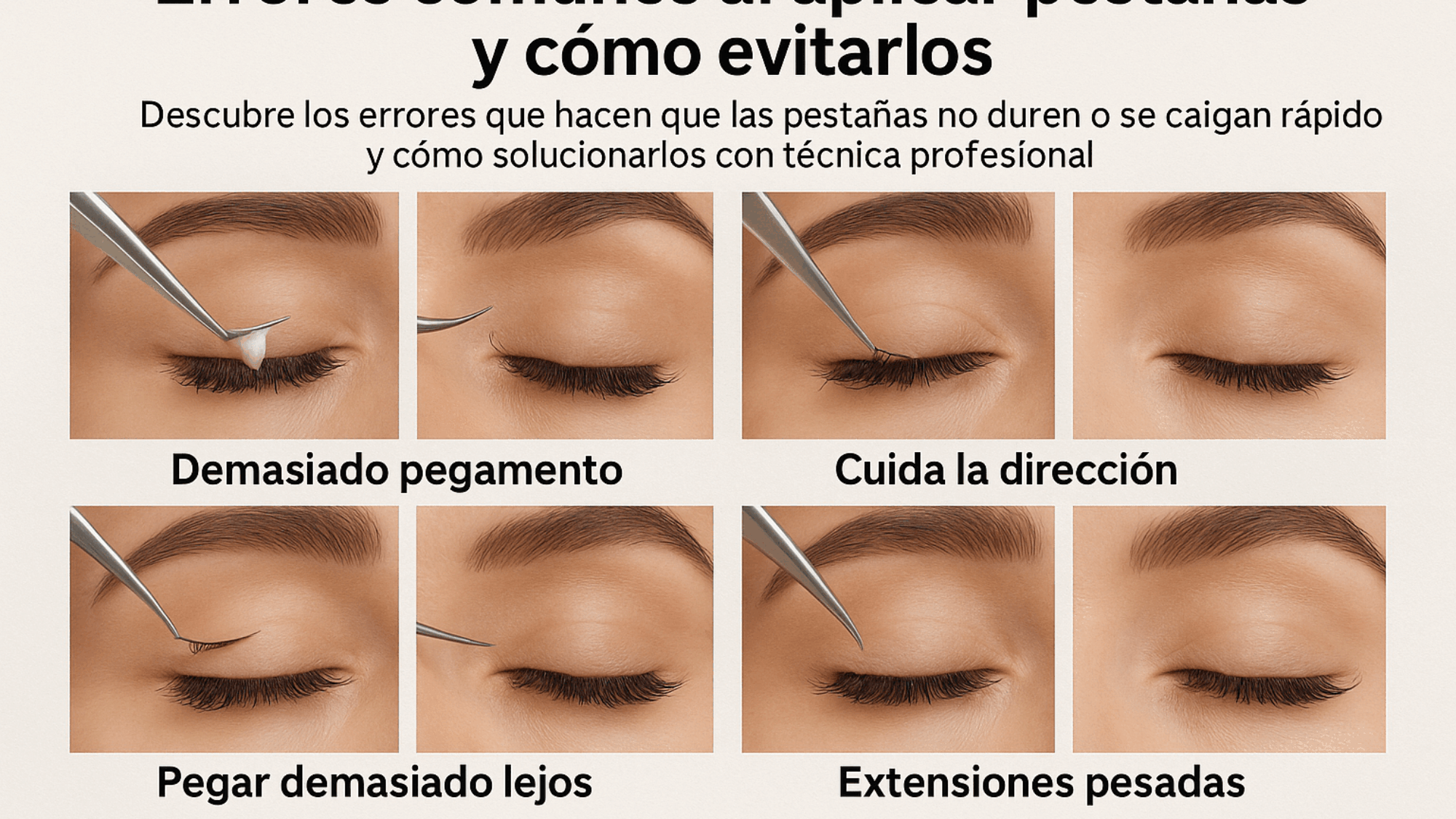 Errores comunes al aplicar pestañas y cómo evitarlos