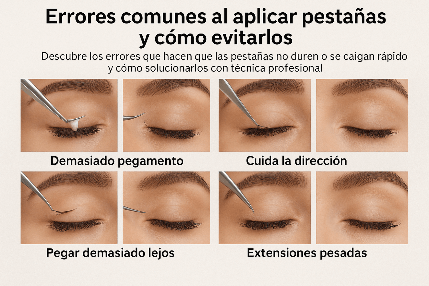 Errores comunes al aplicar pestañas y cómo evitarlos