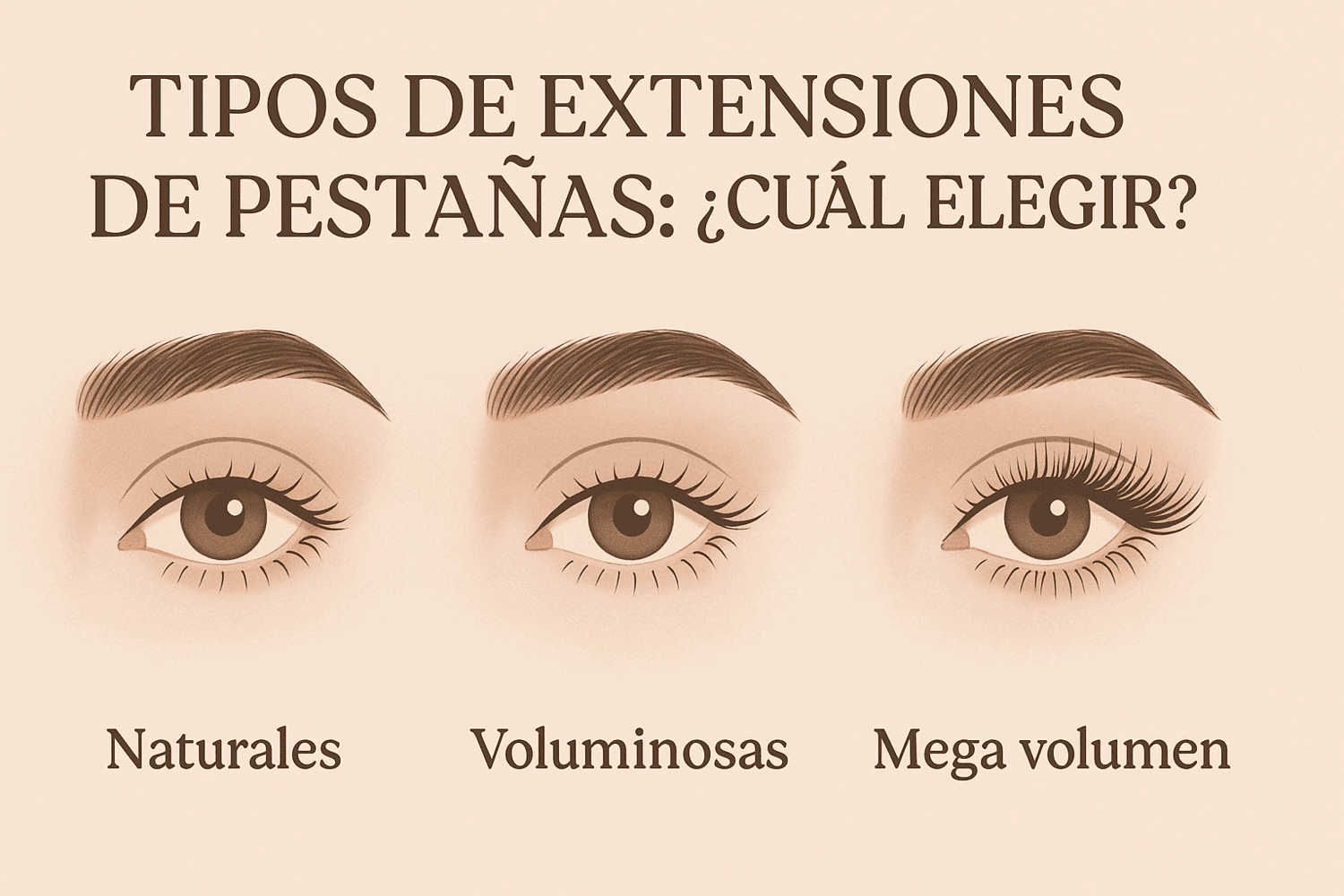 Tipos de extensiones de pestañas ¿cuál elegir